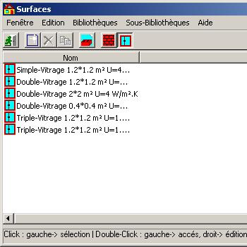 Ecran des vitrages de KoZiBat